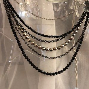 Chic Darling Multi-chain Waterfall Bib Necklace